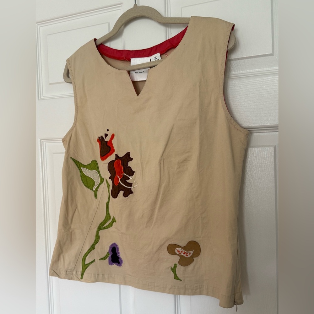 Michael Simon Patterned Tank, Size XL